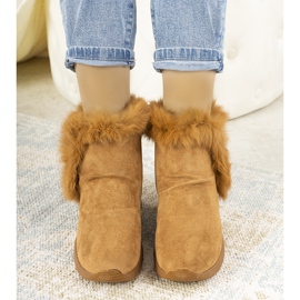 Madrigal camel snow boots with fur brown 1