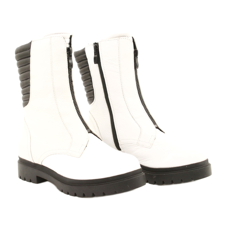 White Women's Boots Caprice 9-25454-27 108 White Naplak black 1