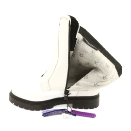 White Women's Boots Caprice 9-25454-27 108 White Naplak black 3