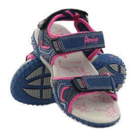 American Club American 1617 sports girls' sandals multicolored pink 3 American Club American 1617 sports girls' sandals multicolored pink 3