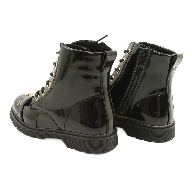 Miss Patent Boots 21DZ23-4309 black 4