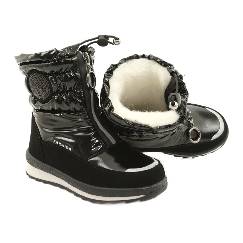 Snow boots for children Miss Evento 21DZ23-4324 Black 6