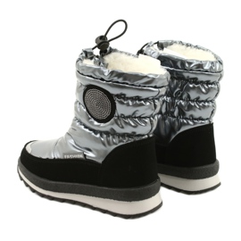 Evento Snow Boots Knee High Boots for Children Miss❤E 21DZ23-4324 Gray black silver 6 Evento Snow Boots Knee High Boots for Children Miss❤E 21DZ23-4324 Gray black silver 6
