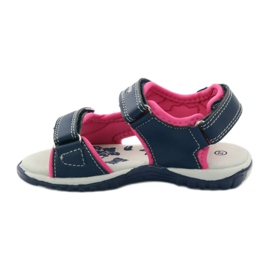 American Club Granat American 6353 sports sandals navy blue blue pink 2