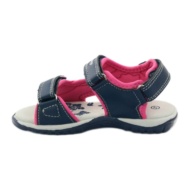 American Club Granat American 6353 sports sandals navy blue blue pink 2