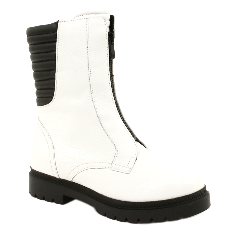 White Women's Boots Caprice 9-25454-27 108 White Naplak black 4