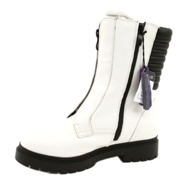 White Women's Boots Caprice 9-25454-27 108 White Naplak black 5