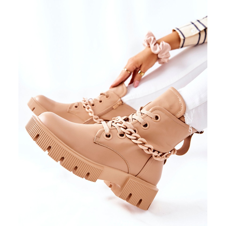 FB2 Leather Boots Workers Beige Izzy brown khaki 2 FB2 Leather Boots Workers Beige Izzy brown khaki 2