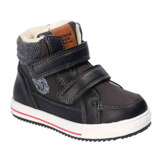 American Club XD24 / 21 Black Warm Sports Shoes With Fur 4