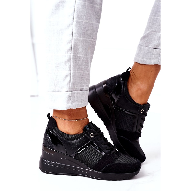 Wedge Sneakers Vinceza 10606 Black 3