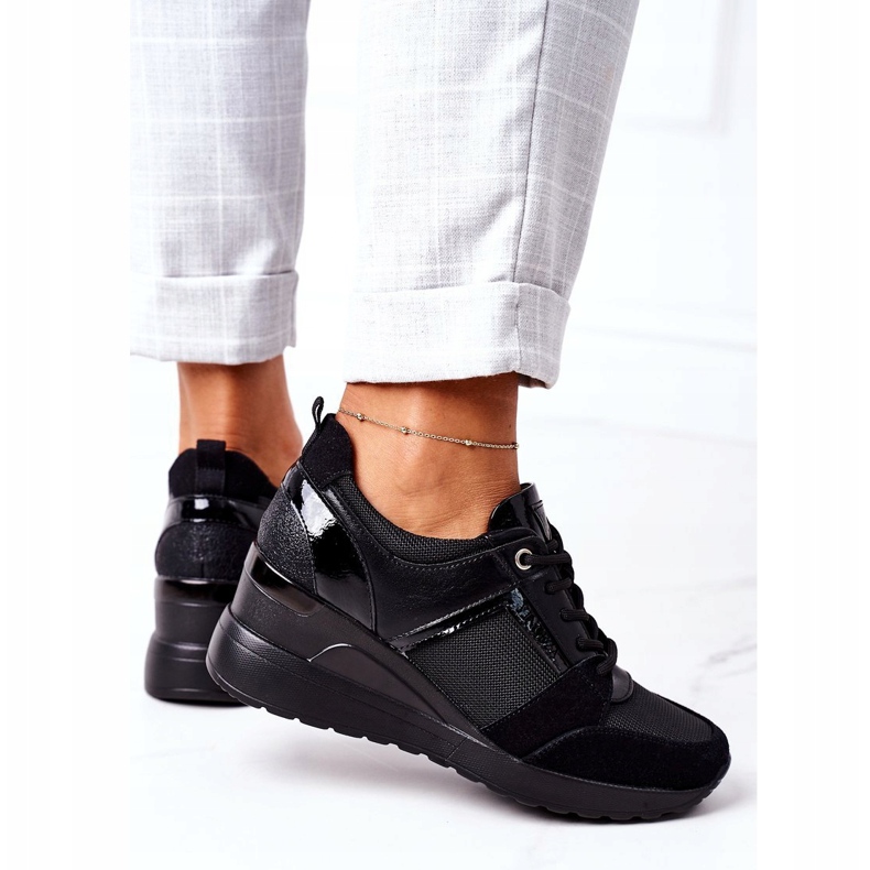 Wedge Sneakers Vinceza 10606 Black 4