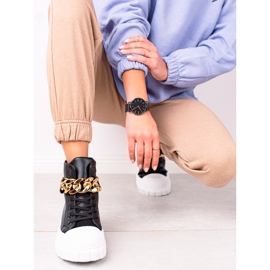 Seastar High-top Sneakers With Chain black 1