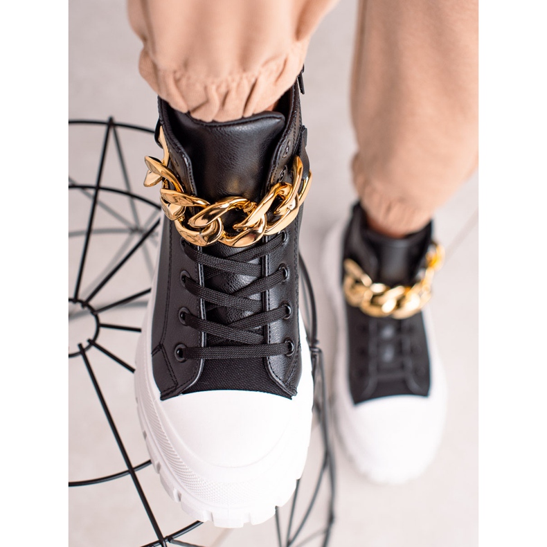 Seastar High-top Sneakers With Chain black 2