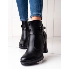 Lovery Black Boots On High Heels 2