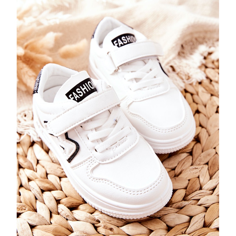 Children's Sport Shoes With Velcro Black And White Santi 2