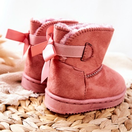 FR1 Children's Warm Snow Boots Pink Funky 2