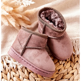 Children's Warm Snow Boots Dark Beige Gooby 1