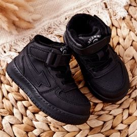 Children's High Insulated Sports Shoes Black Clafi 2