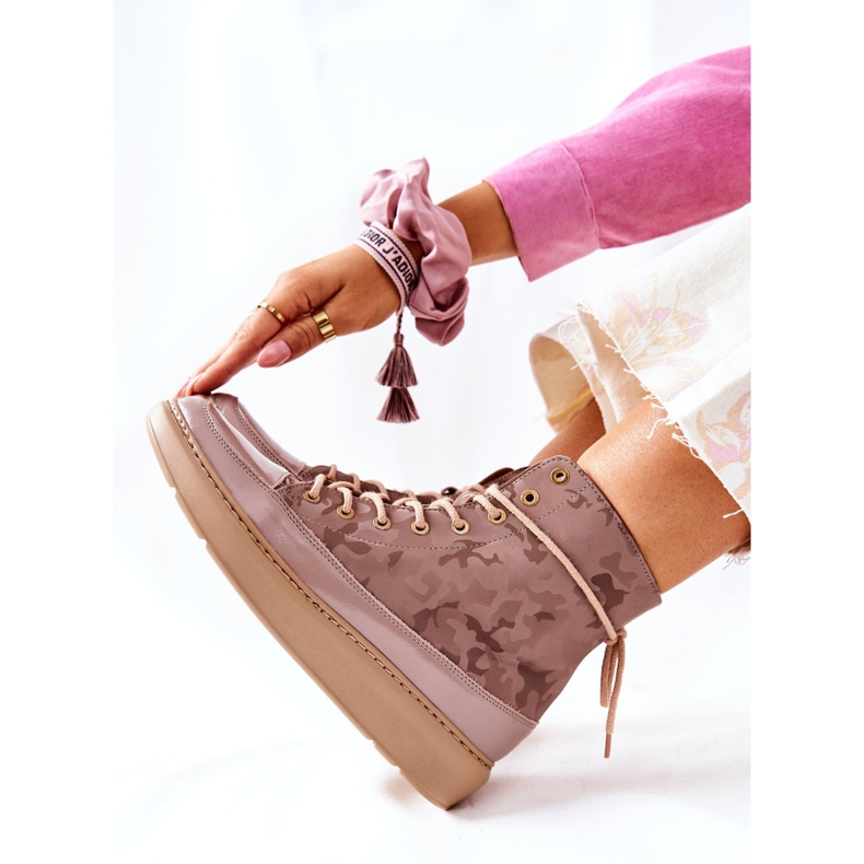 Lewski Shoes Sport Leather Shoes Lewski 3034 Beige Camo 2 Lewski Shoes Sport Leather Shoes Lewski 3034 Beige Camo 2