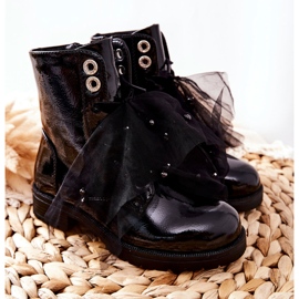 S.Barski Children's Black Warm Lacquered Boots Semissa 1