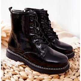Vinceza Children's Warm Boots Lacquered Black Gessa 5