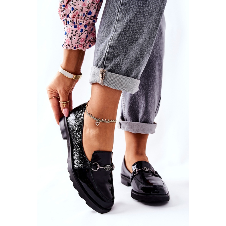 Leather shoes Nicole Lacquered Black 2667 1