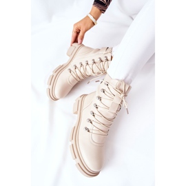 FI1 Women's Warm Boots Trappers Beige Perfect 1