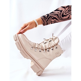 FI1 Women's Warm Boots Trappers Beige Perfect 2