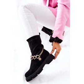 FB2 Black Hellio Suede Worker Boots 1