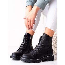 Stylish Leather Boots of ARTIKER Trappers black 2