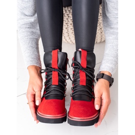 Red Artiker leather ankle boots 1