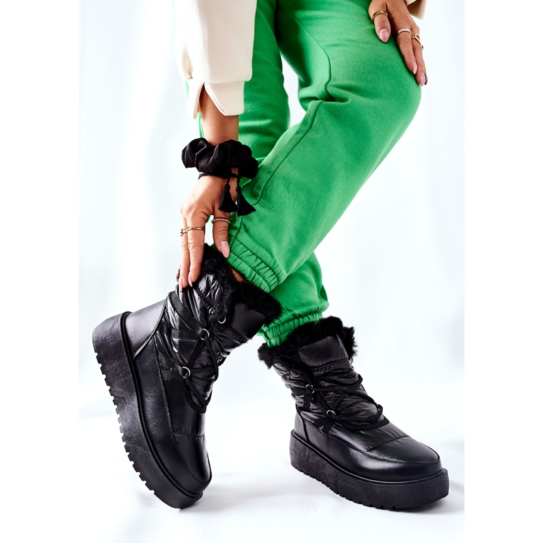 S.Barski Black Gordian Women's Black Warm Snow Boots 2 S.Barski Black Gordian Women's Black Warm Snow Boots 2