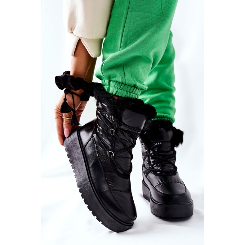 S.Barski Black Gordian Women's Black Warm Snow Boots 1 S.Barski Black Gordian Women's Black Warm Snow Boots 1