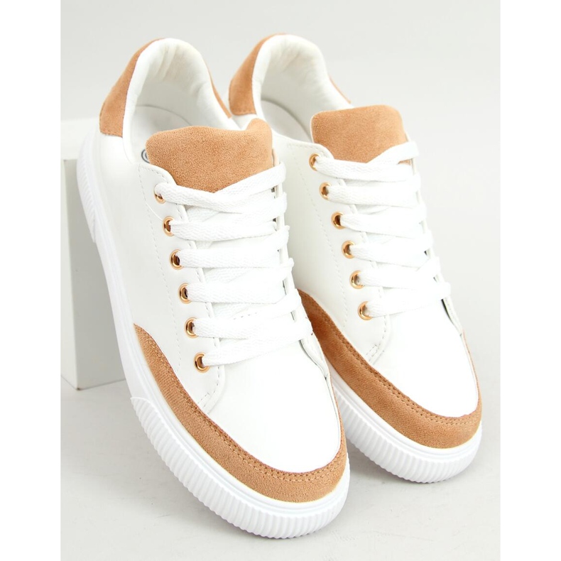 White women's sneakers 6110 Khaki 1