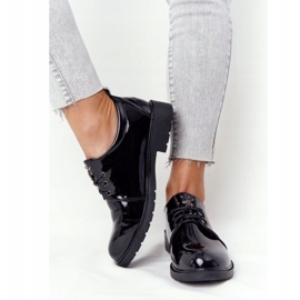 S.Barski Women's Oxfords Lacquered Lacquered Shoes S. Barski Black 3
