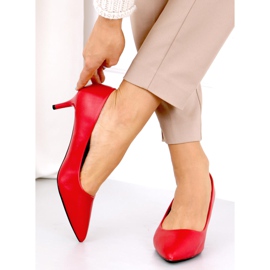 Pumps on a low heel Kate Red 1