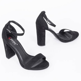 Black high heel sandals from Beth 1
