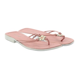 Via-Nova Women's slippers Via Uno pink white 4