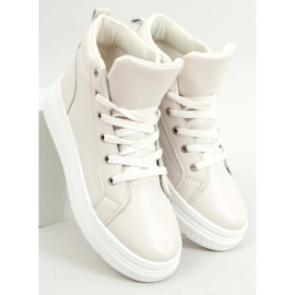 Ava Beige ankle sneakers 2