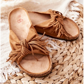 FW1 Camel Taryne Cork Sole Flip-Flops brown 2