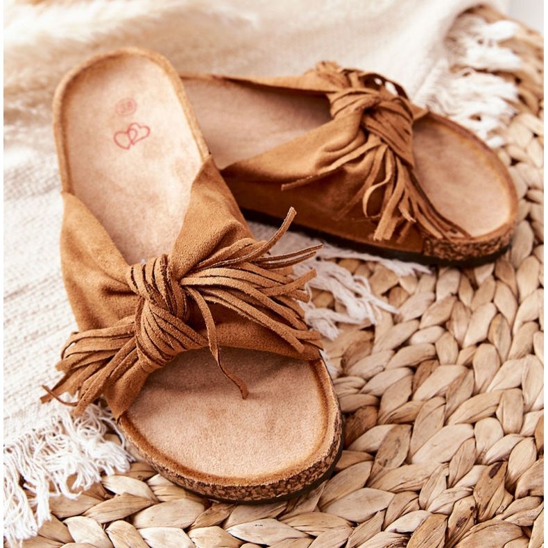 FW1 Camel Taryne Cork Sole Flip-Flops brown 2