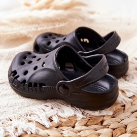 Flameshoes Black Kroks Children's Home Slippers 1