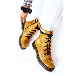 Women's Boots Glany Workers Maciejka Yellow 01609-47 1