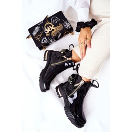 PM1 Classic Lacquered Boots With Black Lorie Stripe 2