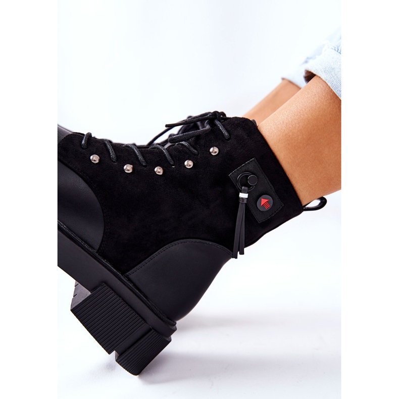 POTOCKI Leather Boots Workers Tied Black Your Way! 1