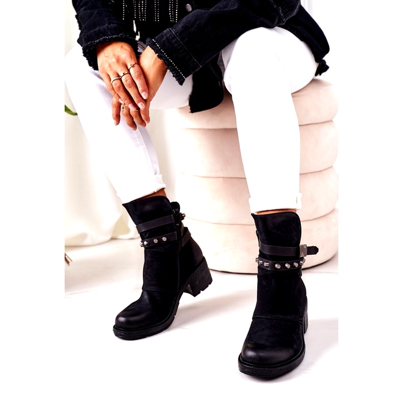 PS1 Warm Boots On High Heels Black Effie 2