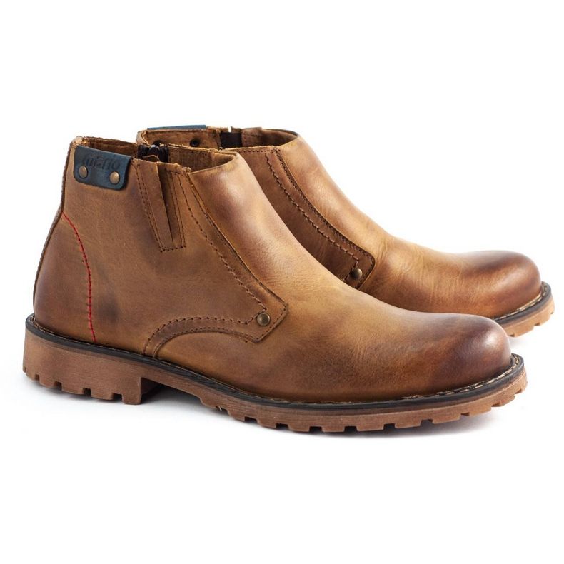 Olivier Men's boots 815 red brown 2