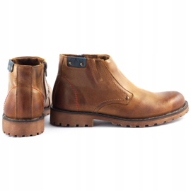 Olivier Men's boots 815 red brown 4