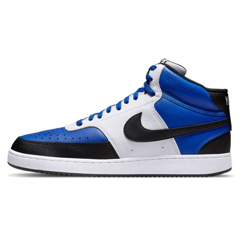 Nike Court Vision Mid Nba M DM1186-400 white black blue 1 Nike Court Vision Mid Nba M DM1186-400 white black blue 1