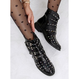 Black Boots with studs black M8AX1658-18 Black 1